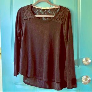 Black Rewind Sweater